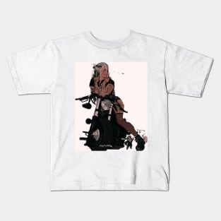 Biker girl Kids T-Shirt